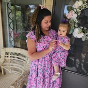 Mommy and Me Little Mia Bella Lilas Dress